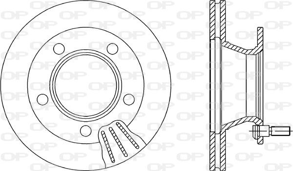 OPEN PARTS Bremžu diski BDR2004.20